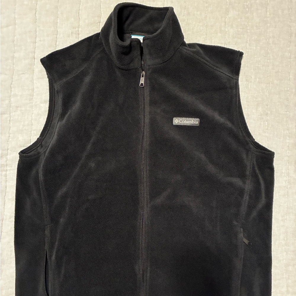 Columbia Midnight Black Fleece Vest